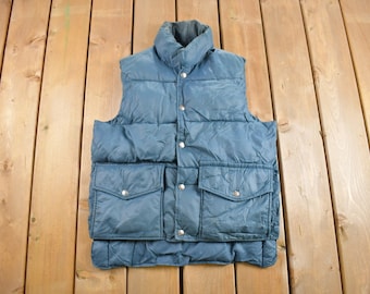 Vintage 1990s Nylon Puffer Reversible Hunting Vest / 1990s Vest 