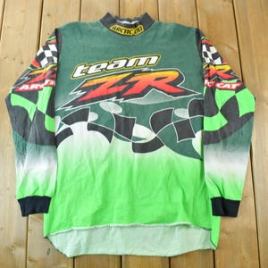Vintage 1995 Arctic Cat Snowmobile All Over Print Graphic Racing T-Shirt / 90s / Streetwear / Retro Style / Winter Tee / Made In USA