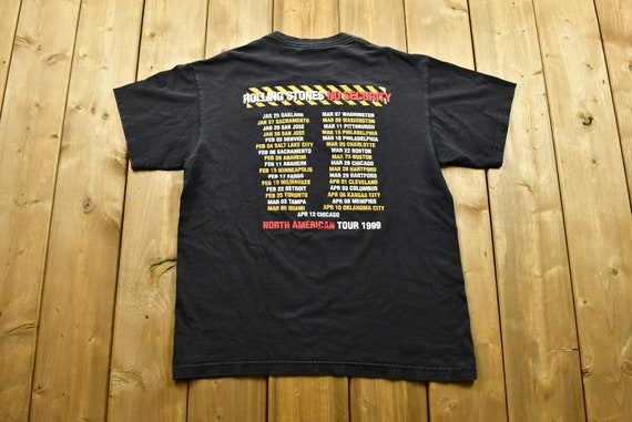 Vintage 1999 the Rolling Stones No Security Tour Band T-shirt