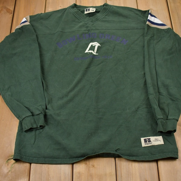 Vintage 1990s Russell Athletic Bowling Green V-Neck Sweatshirt / 90s V-Neck / Souvenir / Athleisure / Streetwear / Made In USA / Russell