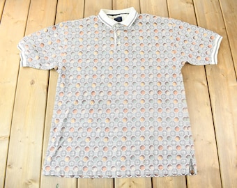 Vintage 1990s Votton Traders Sport Golfball Graphic Golf Shirt / Polo Shirt / Golfer Shirt / Size L