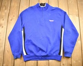 Vintage 1990s Nautica Competition Quarter Zip Sweatshirt 90s Crewneck Vintage Nautica Athleisure Streetwear 90s Nautica
