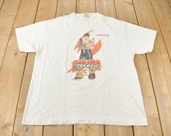 namco 鉄拳３　プリントTシャツ Tekken 3 Namco Arcade Video Game Promo Throwback T-Shirt | eBay
