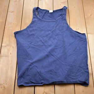 Canotta Jerzees Blank vintage anni &#39;90 / Anni &#39;80 / Anni &#39;90 / Streetwear / Stile retrò / Canotta / Maglietta attillata / Prodotto negli Stati Uniti