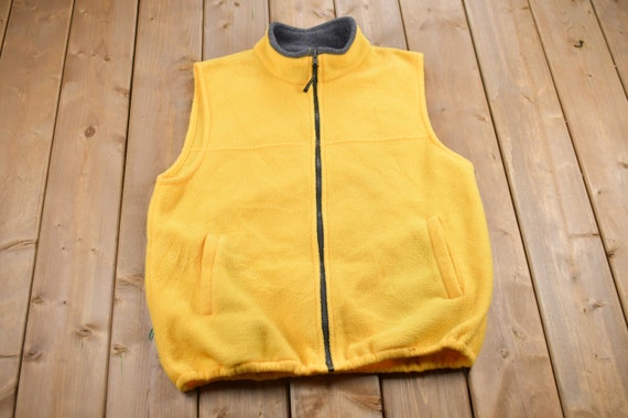 Vintage 1990s Kelly Sport Fleece Sweater Vest / O… - image 1