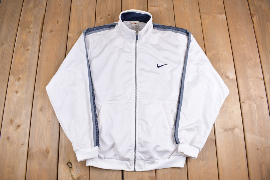 Felpa con zip e mini Swoosh ricamato Nike vintage anni '90 Nike