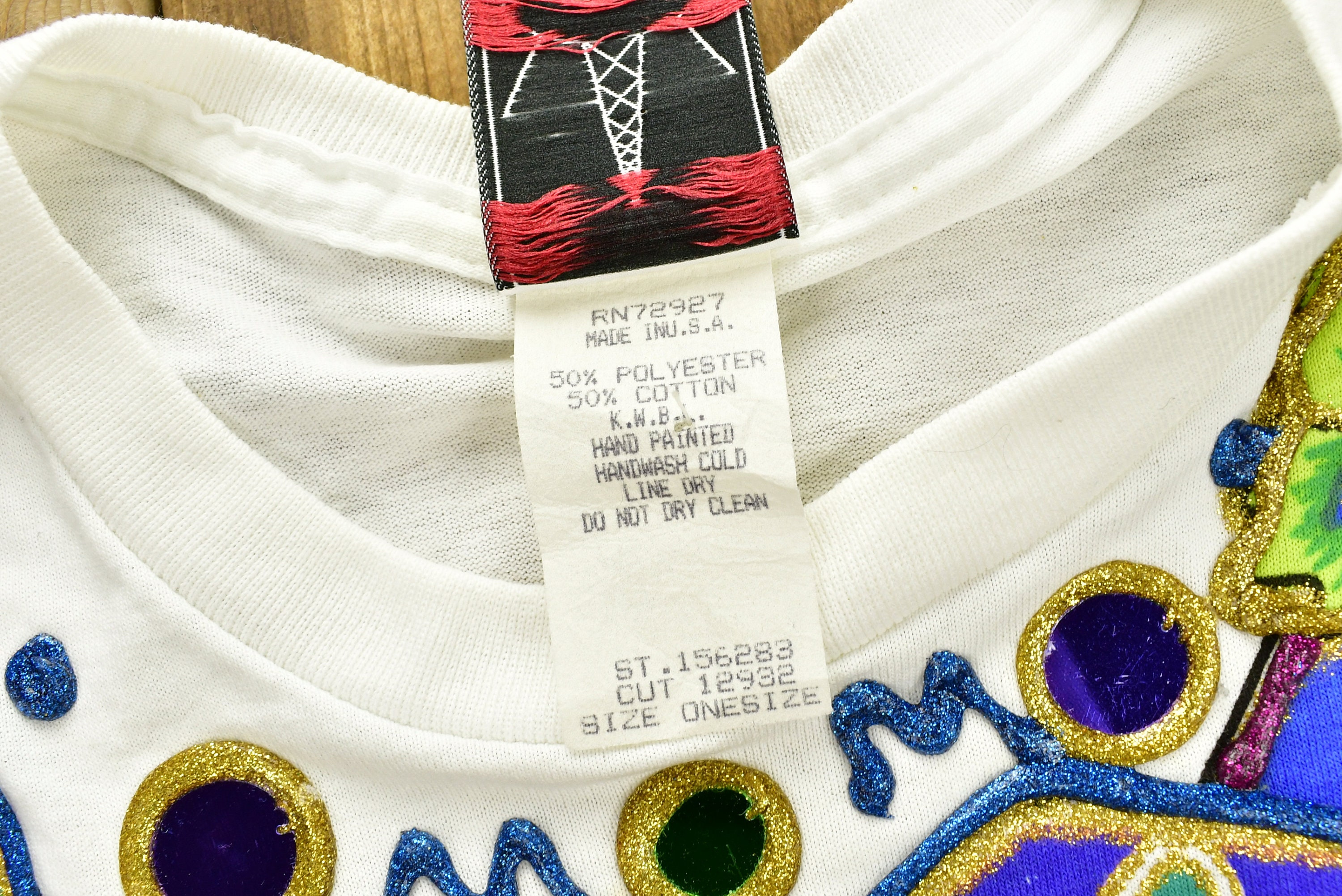 トップス 80s I.S. Linen Patchwork Shirt 80s I.S. Linen Patchwork Shirt