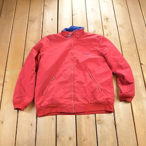 Vintage 1980s Blank LL Bean Warm Up Jacket / Winterized / Winter / Streetwear / 90s Blank / Collared jacket / Casual