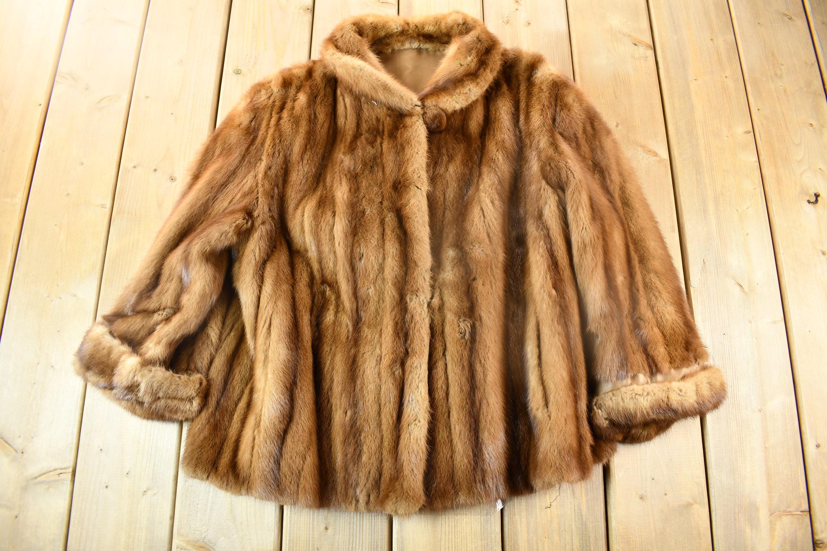 Reversible Leather and Mink Coat - Etsy Canada