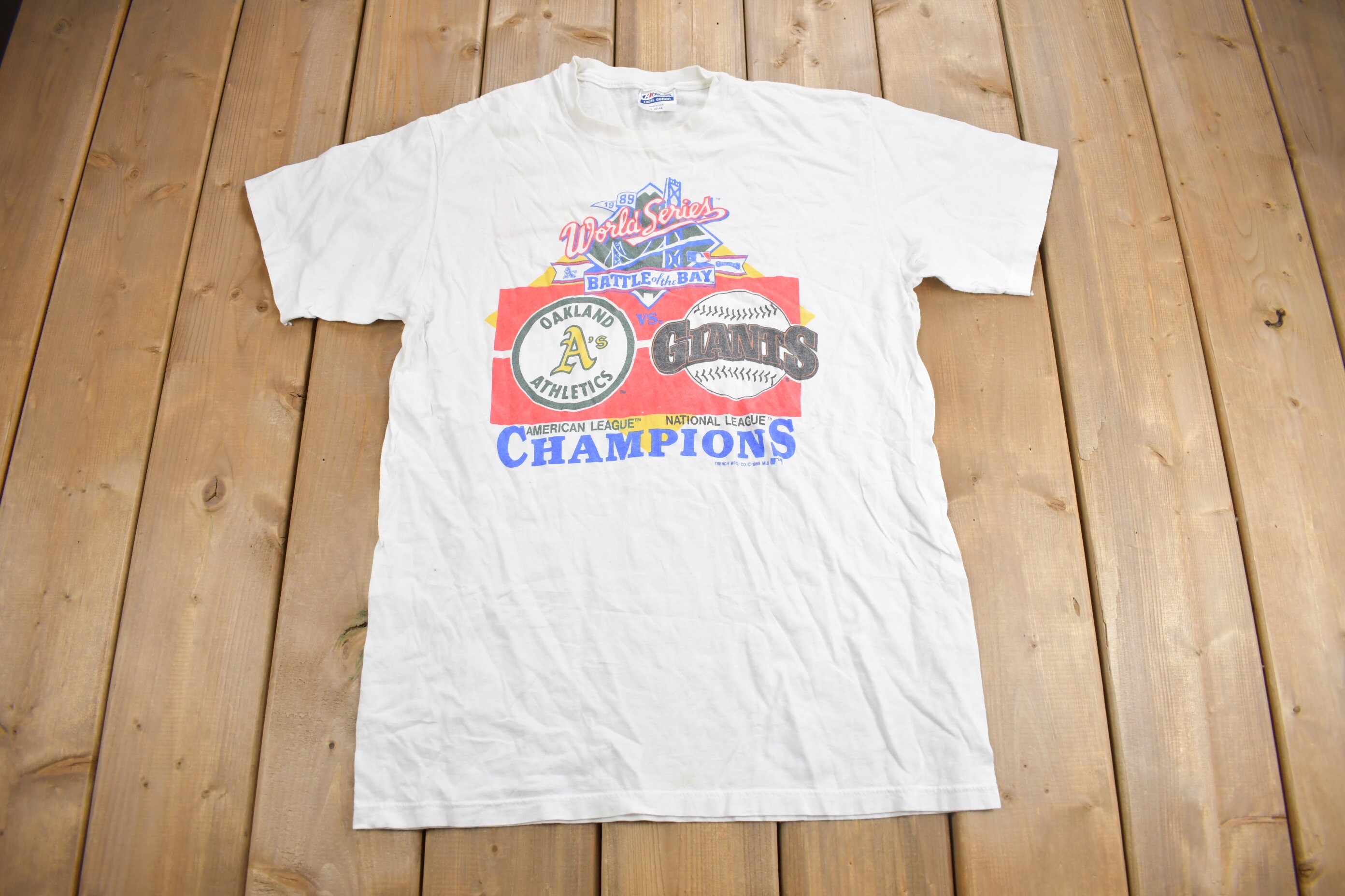 80s San Francisco Giants World Series 1989 MLB t-shirt Medium - The  Captains Vintage