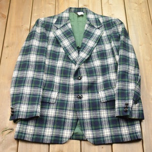 Vintage jaren 90 Pendleton wollen geruite blazer / sportjas / vintage jaren 90 blazer / colbert / outdoor / lentejas / wollen blazer