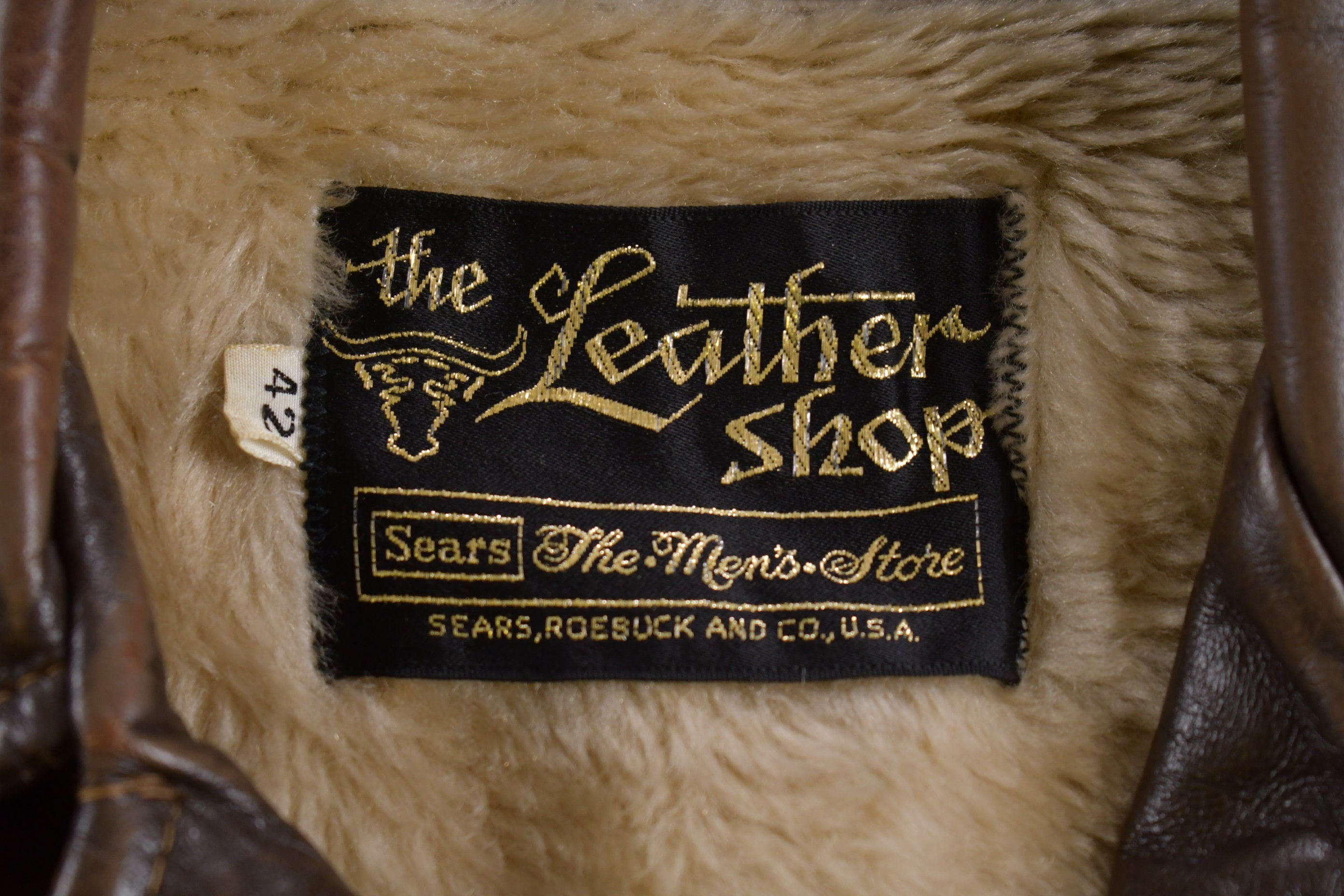 sears the Leather Shop スエード トラッカージャケット Vtg 70s Sears The Leather Store Suede Western Fur Lined