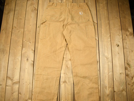 Vintage 1990s Carhartt Double Knee Work Pants Size 38 X 32 90s