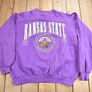 Vintage 1990s Kansas State University Collegiate Crewneck / NCAA Sweatshirt / Sportswear / Americana