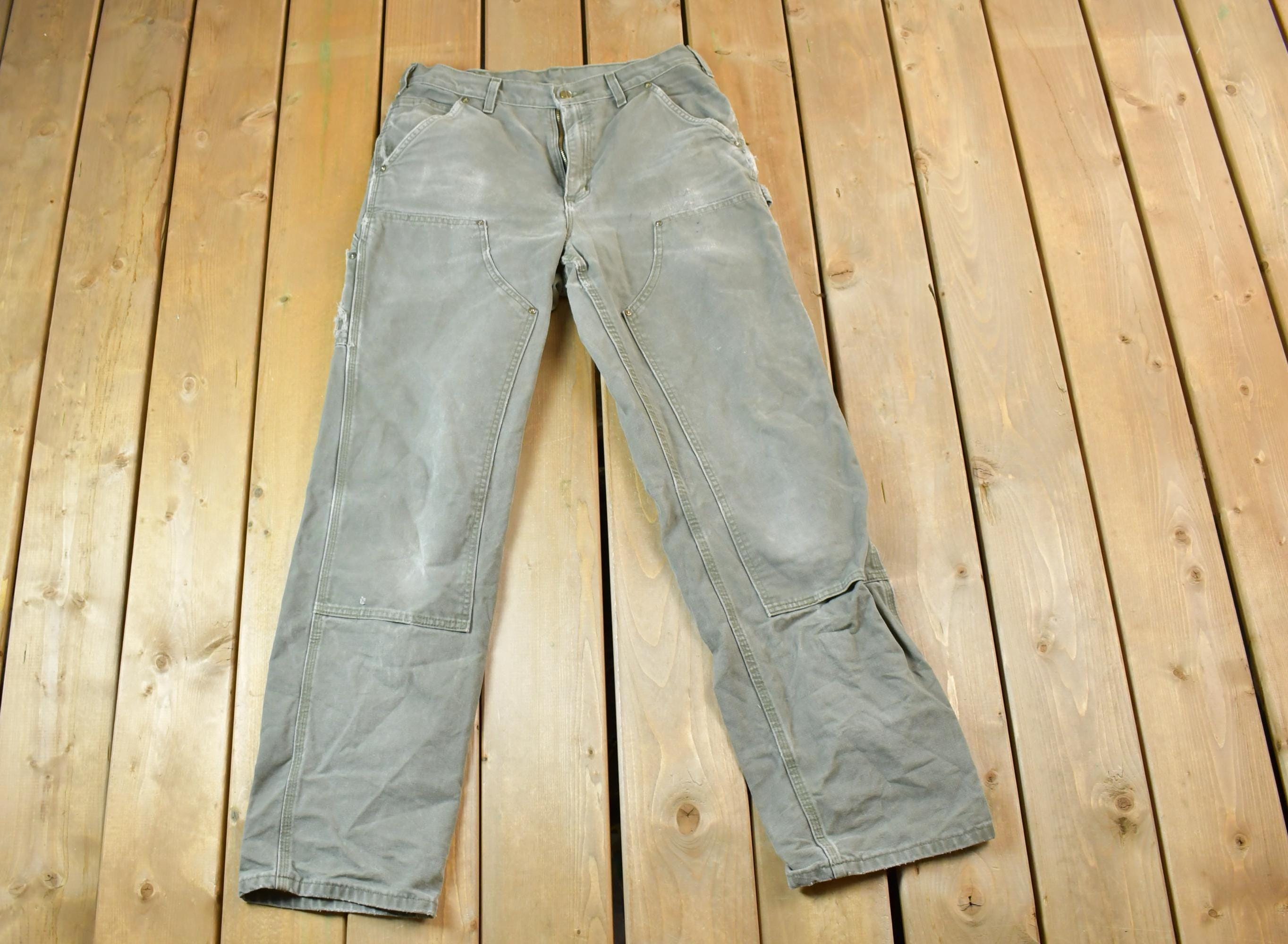 パンツ Made in USA 1990's Carhartt double knee Vintage 90s carhartt workwear double knee made in USA carpenter