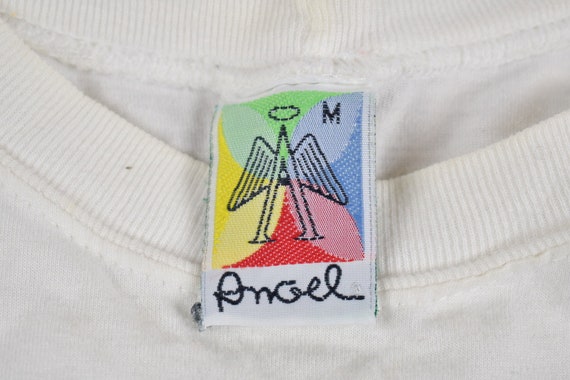 Vintage 1990s Cupidos Angel Graphic T-Shirt / Cut… - image 4