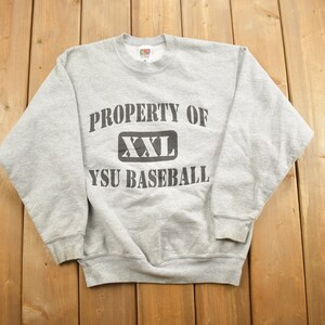 Vintage 1990s Youngstown State University Baseball Collegiate Crewneck / Made In USA / NCAA Sweatshirt / Sportswear / Americana / Baseball
