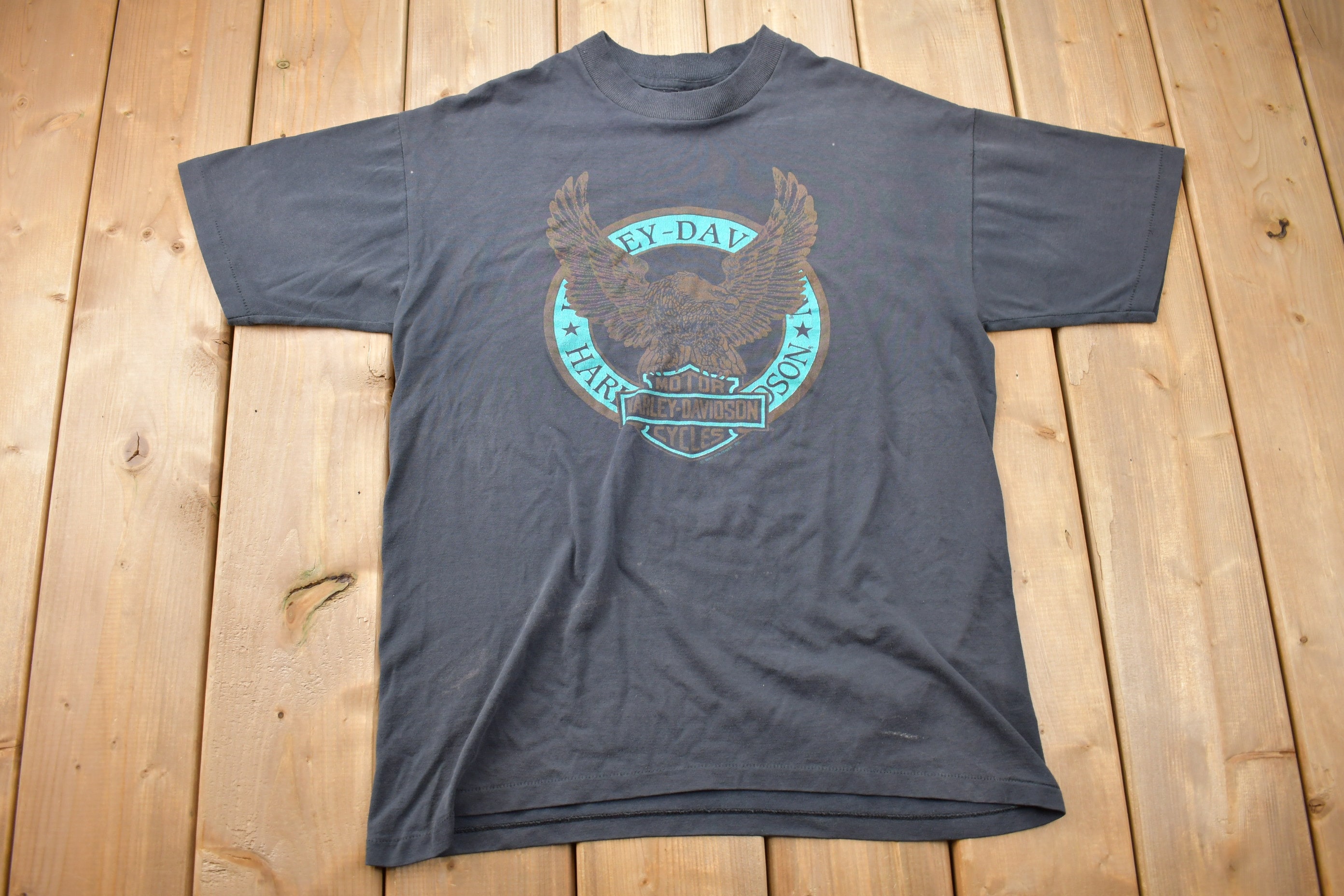 Vintage 1990 Harley Davidson Motorcycles Single Stitch T-shirt 