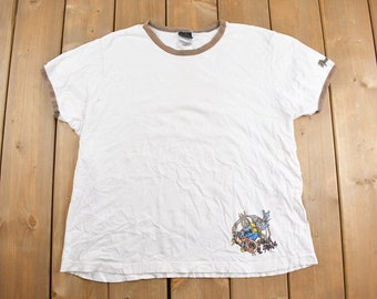 T-shirt graphique Shark Maui & Sons, skateboard vintage des années 1990, t-shirt skateur, t-shirt streetwear, t-shirt graphique, t-shirt à anneaux