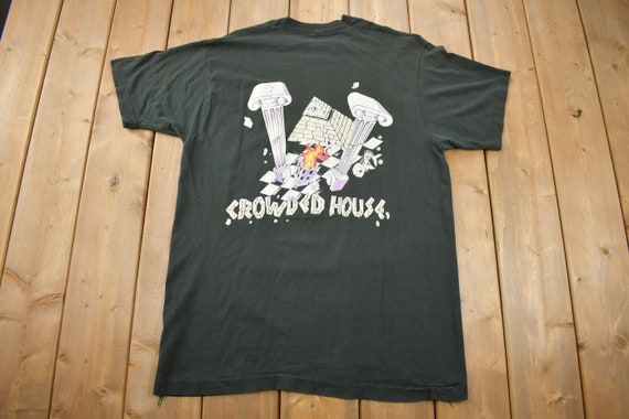 Vintage 1990s Crowded House Graphic Band T-shirt / Band Tee / Single Stitch  / Made in USA / Music Promo / Premium Vintage - Etsy Canada