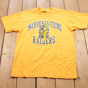 Vintage 1990s Warren Harding Raiders Graphic T-Shirt / Graphic / 80s / 90s / Streetwear / Retro Style / Single Stitch / Made In USA