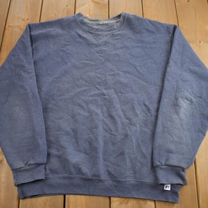Vintage 1990s Blank Blue Crewneck Sweatshirt