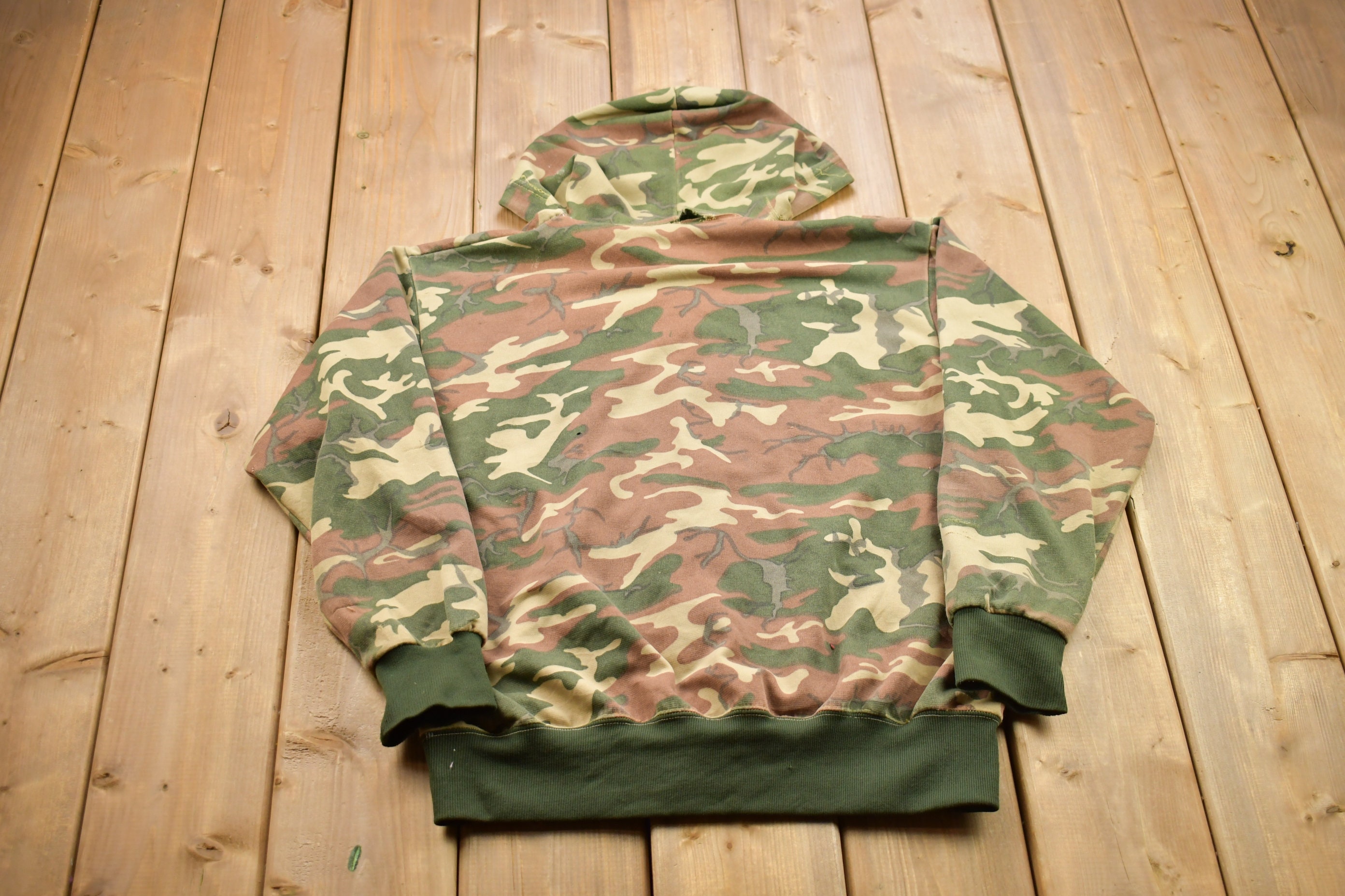 トップス 70's made in usa Camouflage Sweatshirt Supercozy Fleece Hoodie Sweatshirt In Camo For Women | J.Crew