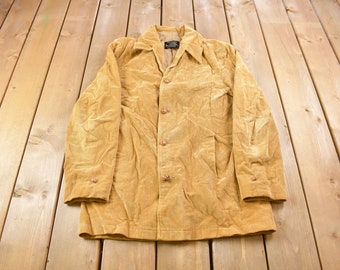 Vintage 1980s Brad Whitney Brown Cordarouy Jacket  / Vintage 1980s Jacket / Outdoor / Winter / Cozy Trench Coat / Made In USA