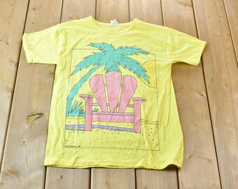 Vintage 1987 Single Stitch Graphic T-Shirt Made In Canada