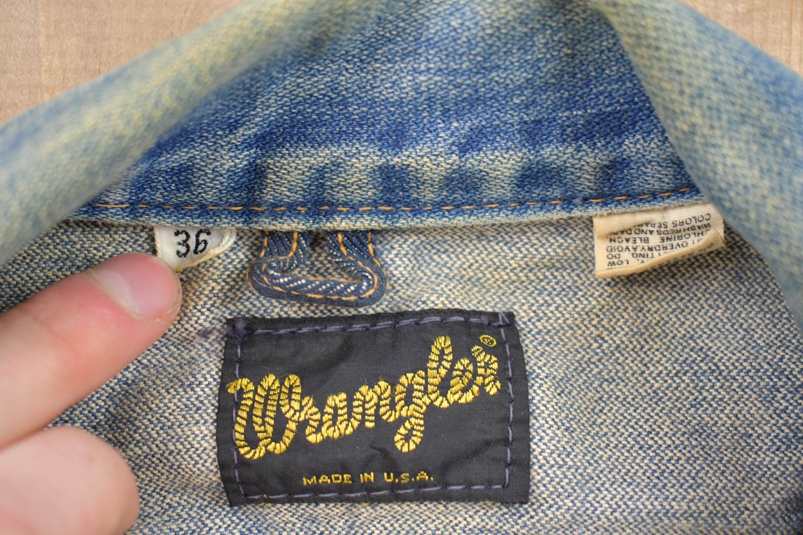 Vintage 1970s Wrangler Denim Jean Jacket / Vintage Denim