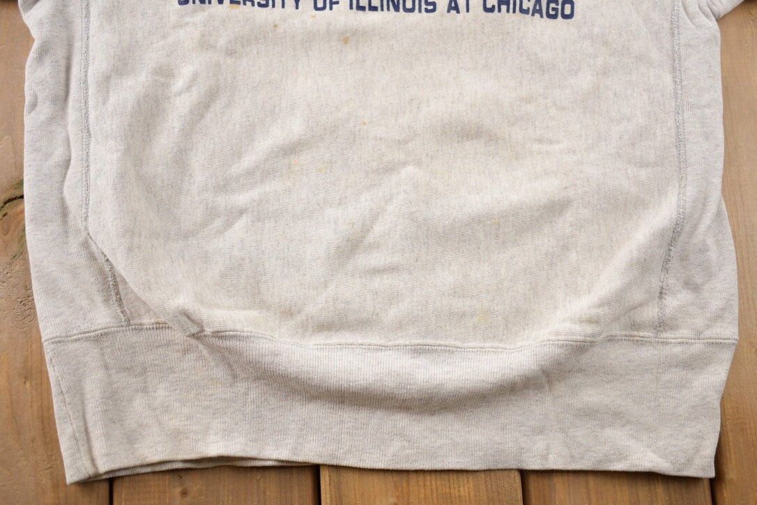 Vintage 1990s UIC University of Illinois Champion Reverse Weave 