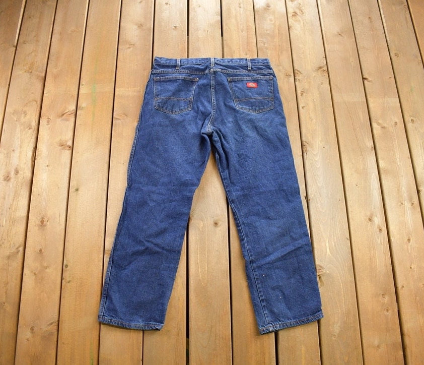 Vintage 1990s Dickies Denim Jeans Size 36x30 / Vintage Denim