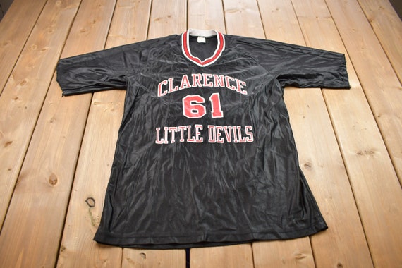 Vintage 1980s Champion Clarence Little Devils Jer… - image 1