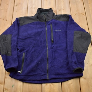 Vintage 1990s Solstice Polartec Zip Up Sweatshirt / 90s Polartec Zip Up / Made In USA / Streetwear / Outdoors