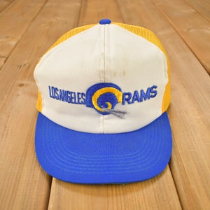 Vintage 1980s Los Angeles Rams NFL Snap Back Trucker Hat / OSFA / Vintage Hat / Vintage Los Angeles Rams