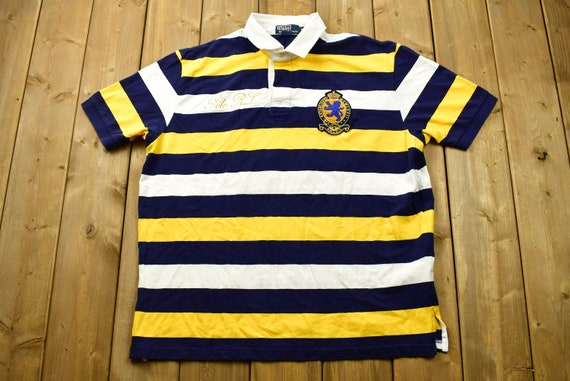 Vintage 1990s Polo Ralph Lauren Embroidered Collared T Shirt