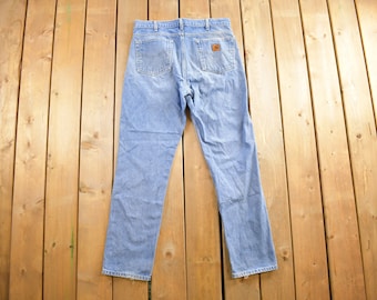 Vintage 1990s Carhartt Pants Size 34x32 / 90s Pants / Distressed Carhartt / Vintage Workwear