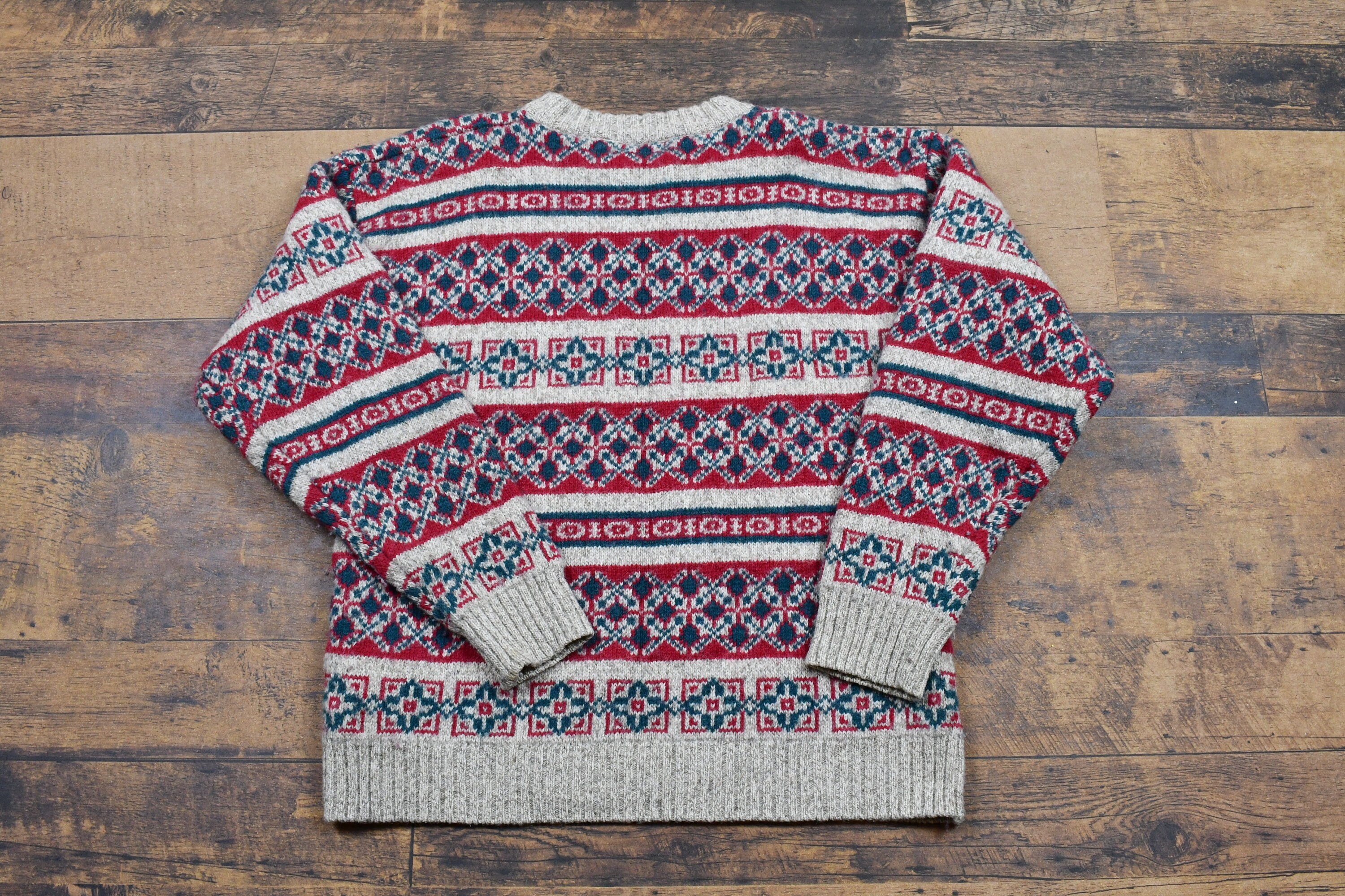 Vintage 1980s Eddie Bauer Wool Knit Sweater / Vintage 80s Crewneck 