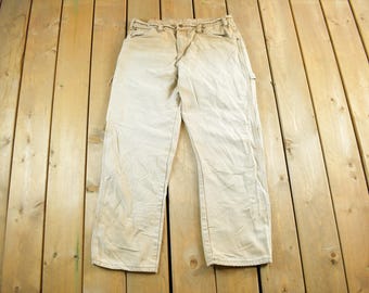 Pantalones de trabajo Dickies vintage de los años 2000 para adultos, talla 34 x 29 / Pantalones de carpintero Y2K / Dickies desgastados / Ropa de trabajo vintage / Descoloridos por el sol