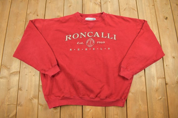 Vintage Roncalli Rebels Embroidered Collegiate Cr… - image 1