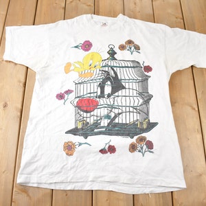 ヴィンテージ 1995 トゥイーティーバード＆シルベスター ルーニー・テューンズ 漫画グラフィックTシャツ アメリカ製