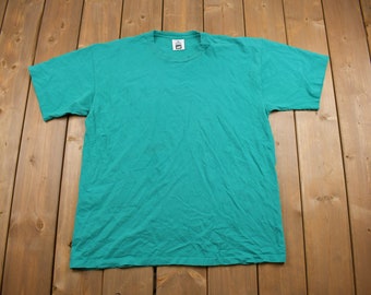 Vintage 1990s Lee Blank T Shirt / Vintage T Shirt / Streetwear / Blank Tee / Made In USA