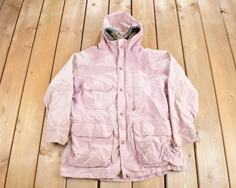 Vintage 1990s Woolrich Womens Plaid Lined Jacket / Vintage Woolrich / Plaid Lined / Tactical Jacket / Womenswear