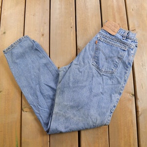 Vintage 1980s Levi&#39;s Orange Tab Mom Jeans Size 30 x 31 / Vintage Denim / Straight Leg Jeans / Made In USA / Vintage Levi&#39;s / Boot Cut
