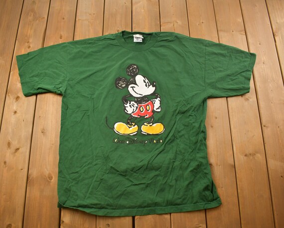 Vintage 1990s Micky Mouse Graphic T Shirt / Vinta… - image 1