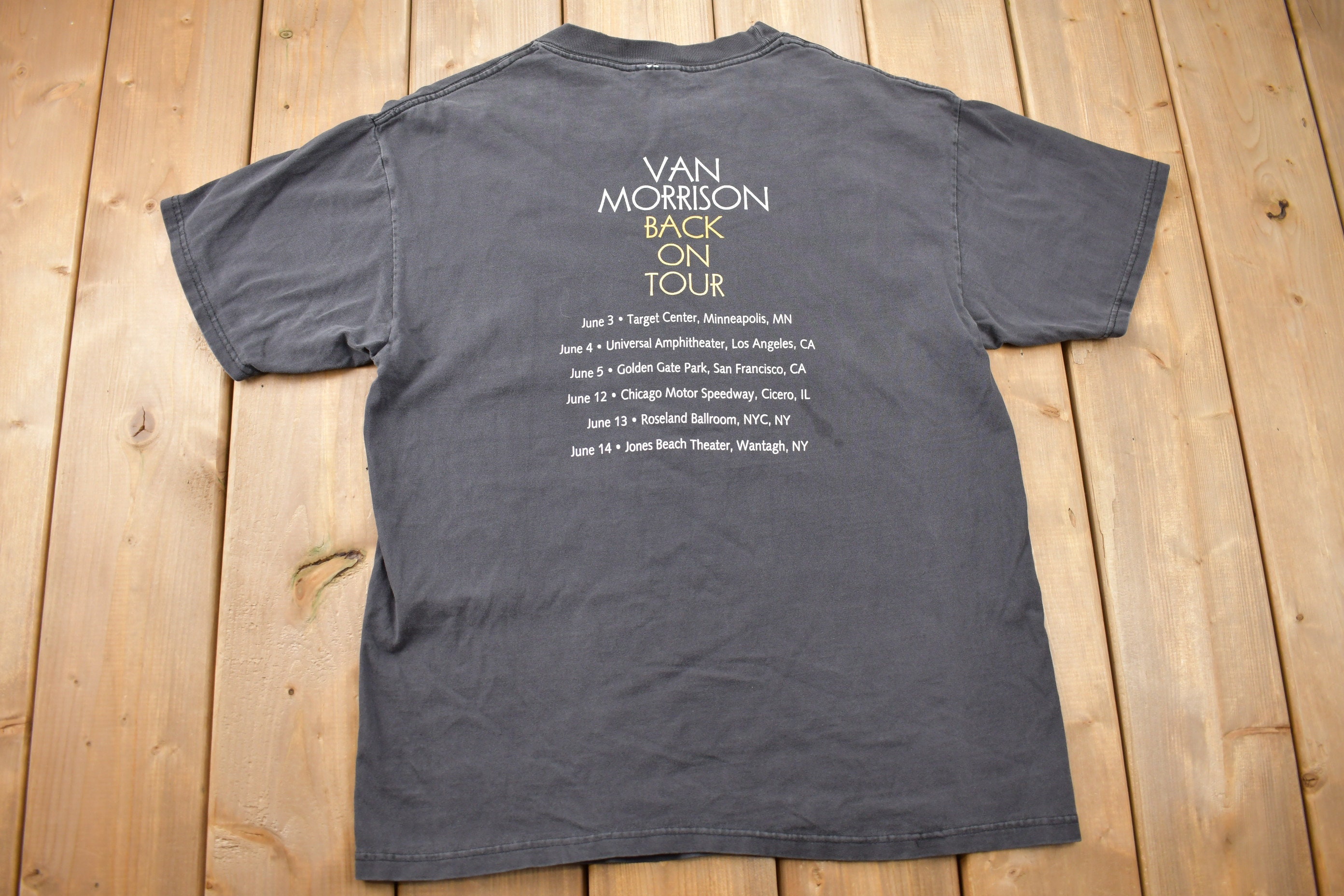 Vintage 1999 Van Morrison Back on Tour T-shirt / Band Tee / Port 