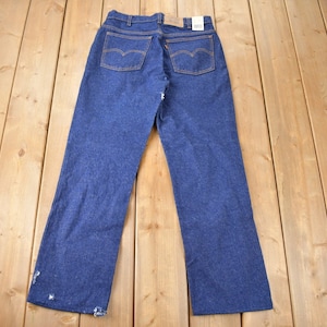 Vintage 1970s Deadstock Levi&#39;s 619 Orange Tab Jeans Size 32 x 32 Made In Canada NWT