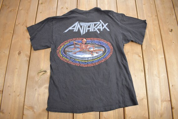 Vintage 1990 Anthrax Persistence Of Time Band T-s… - image 2