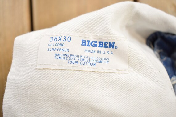 Vintage 1990s Big Ben Denim Jean Overalls Size 44… - image 3