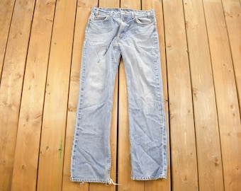 Vintage 1980s Levi's 517 Orange Tab Jeans Size 33 x 30.5 / Blue / Light Wash / Vintage Denim  / Made In USA / 80s Levi's / Boot Cut